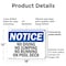 Signmission No Diving No Jumping No Running On Pool Deck, 18 in W x Rectangle, Plastic OS-2PACK-NS-P-1218-L-14482 - alternate 4